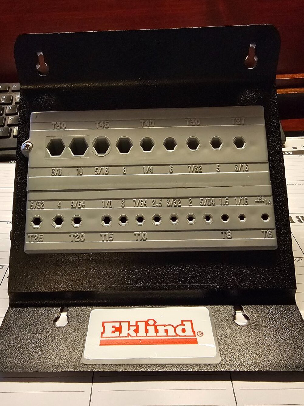 Eklind universal hex key stand, plastic 22 slots